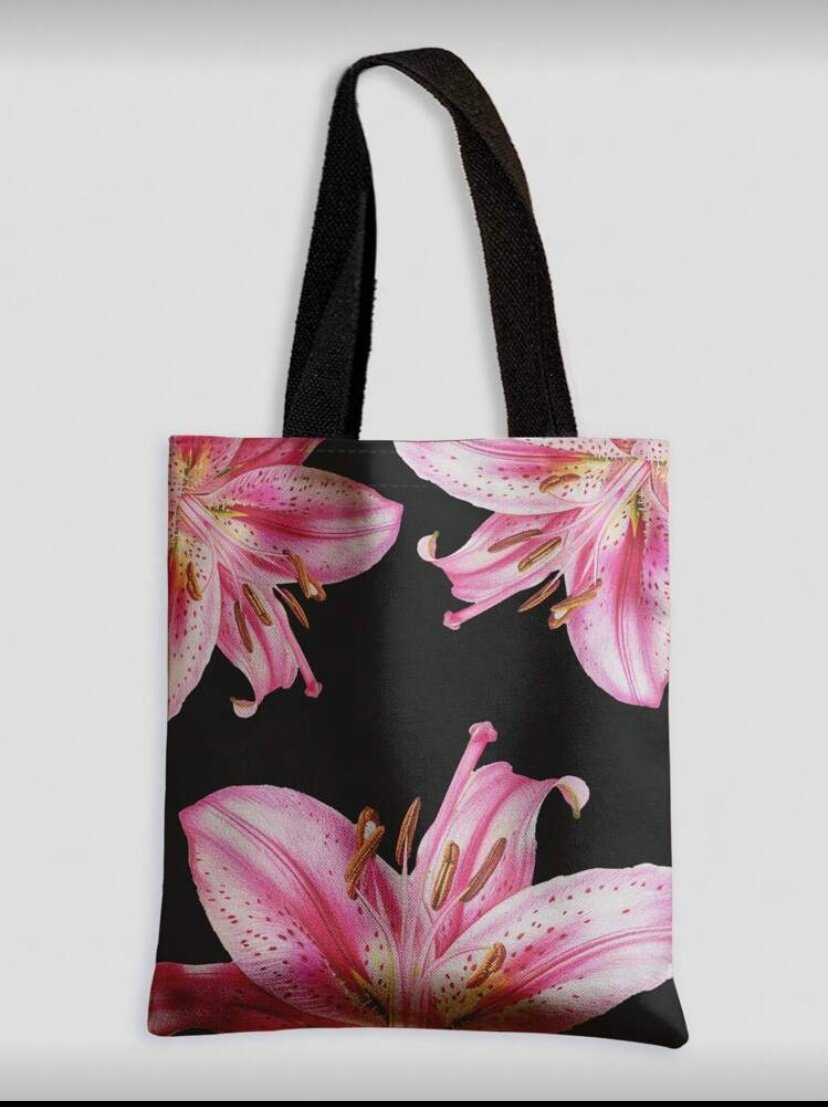 Sac fourre-tout à fleurs