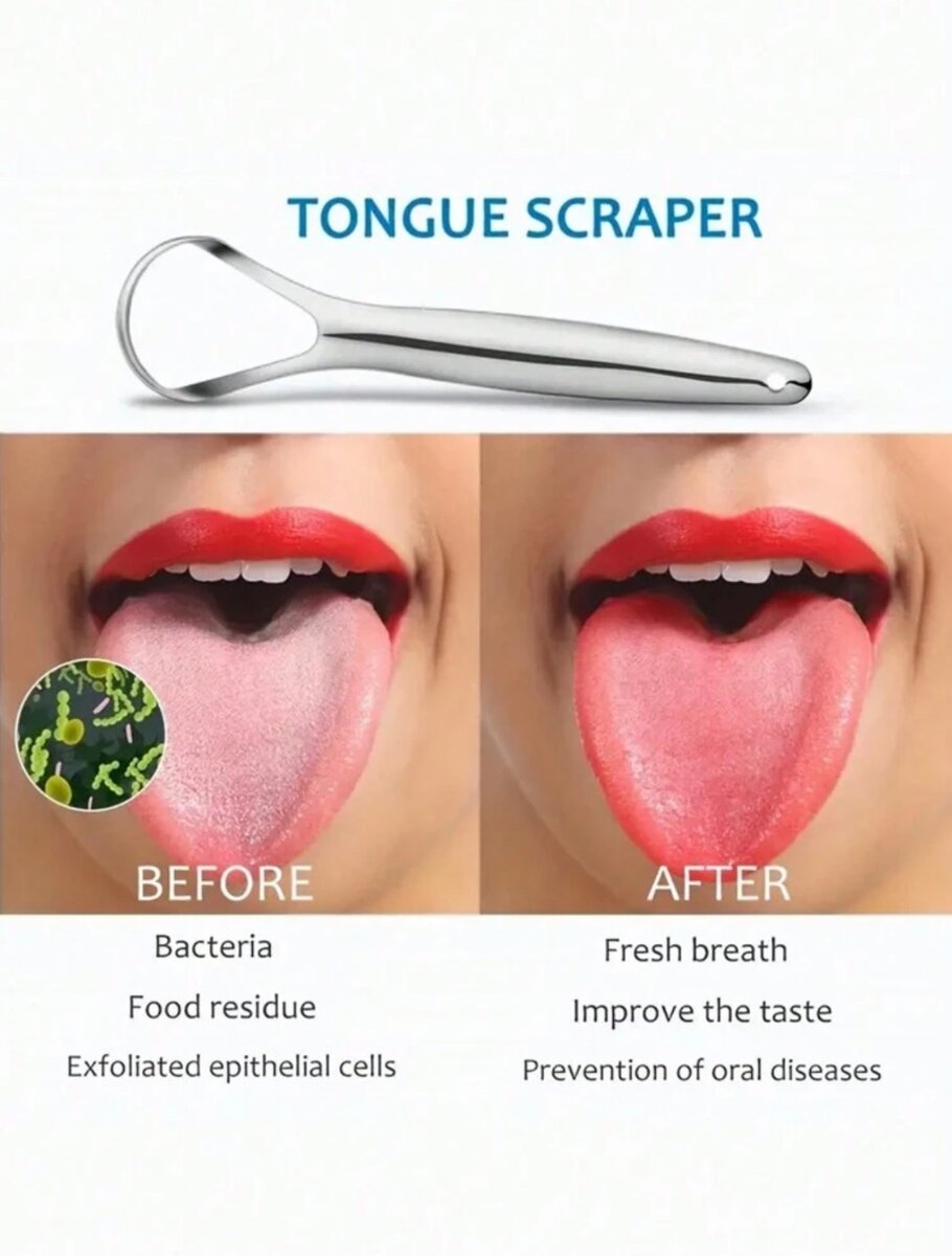 Gratte-Langue acier inoxydable