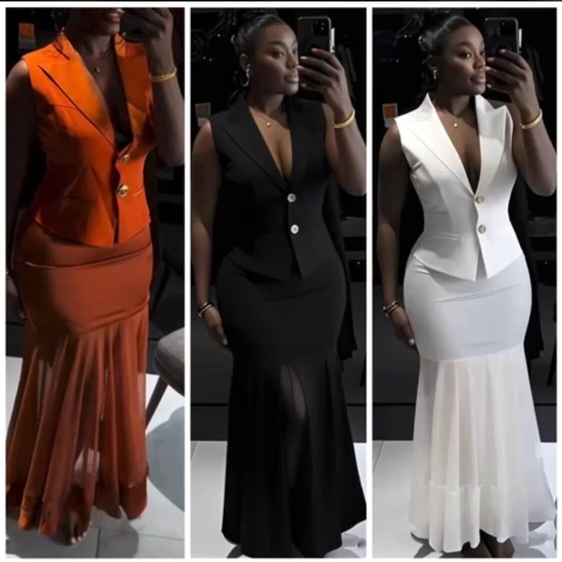 Robe Sirène Sans Manches Élégante