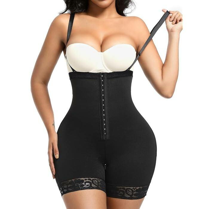Padded hips with corset and straps