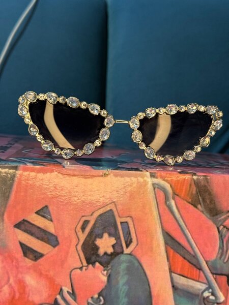 Lunettes de Soleil Coeur Strass