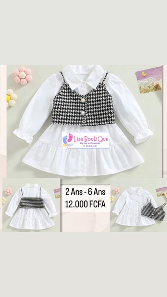 Robe blanche + gilet