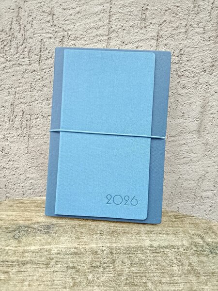 Agenda 2026 en Cuir Bleu