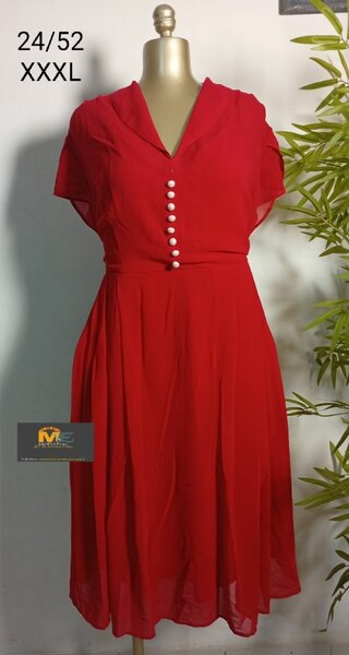 Robe rouge fluide XXXL