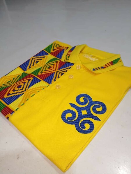 African Print Unisex Lacoste with customize embroidery