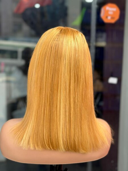 Perruque blonde humaine T12