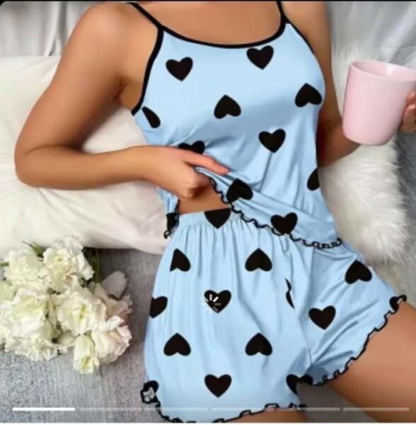 Ensemble Pyjama Femme Coeur