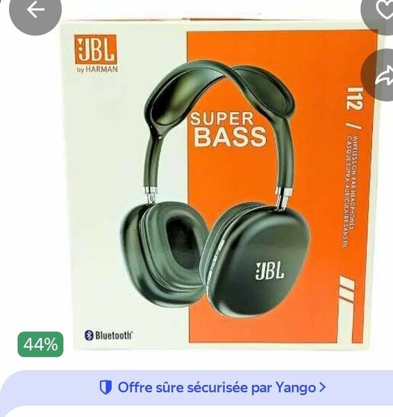 Casque Bluetooth JBL Super Bass