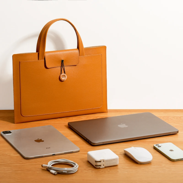 Sacoche en cuir pour ordinateur