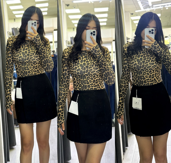 Женский лонгслив и юбка 