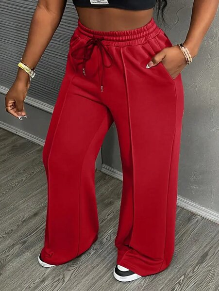 Pantalon large femme style décontracté