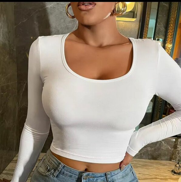 Top court manches longues femme