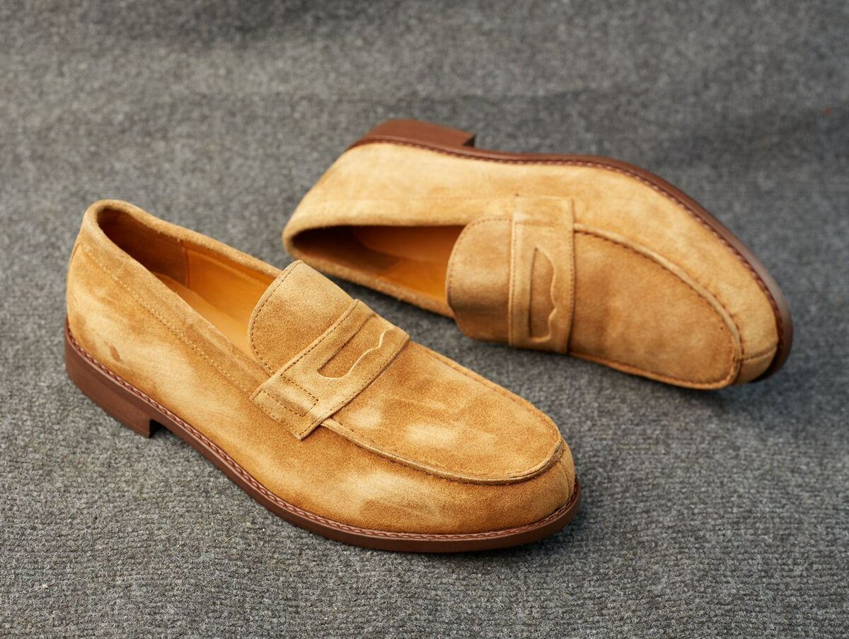 Mocassins hommes en din