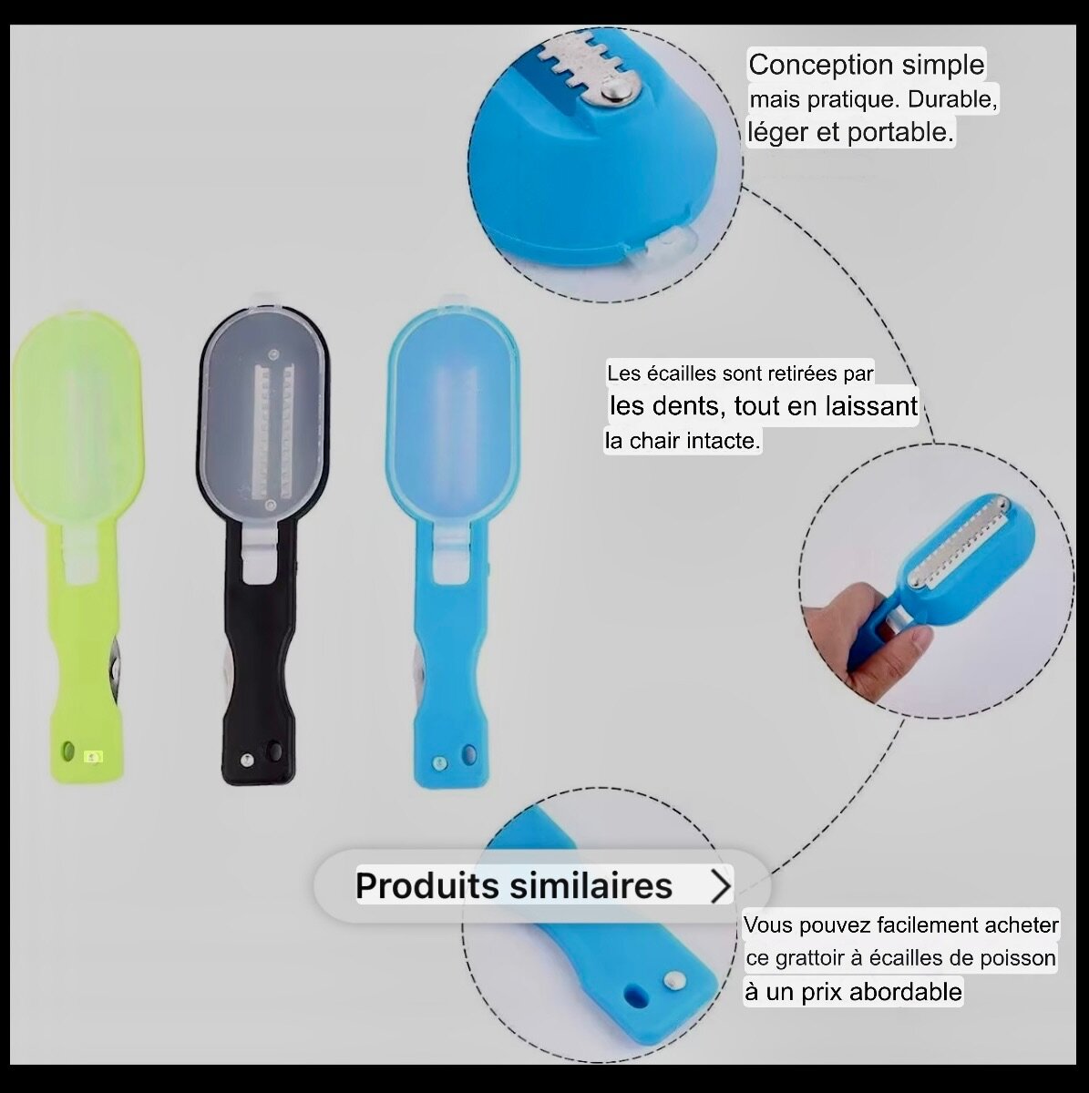 Désempoisseur à poisson portable