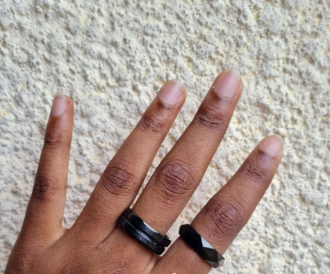 bagues pour hommes en noir