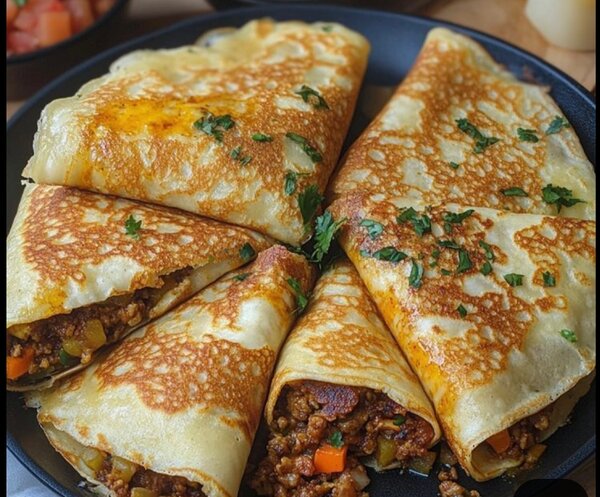 Crêpes à la Viande hachée