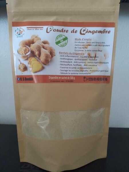 Poudre de gingembre Bio