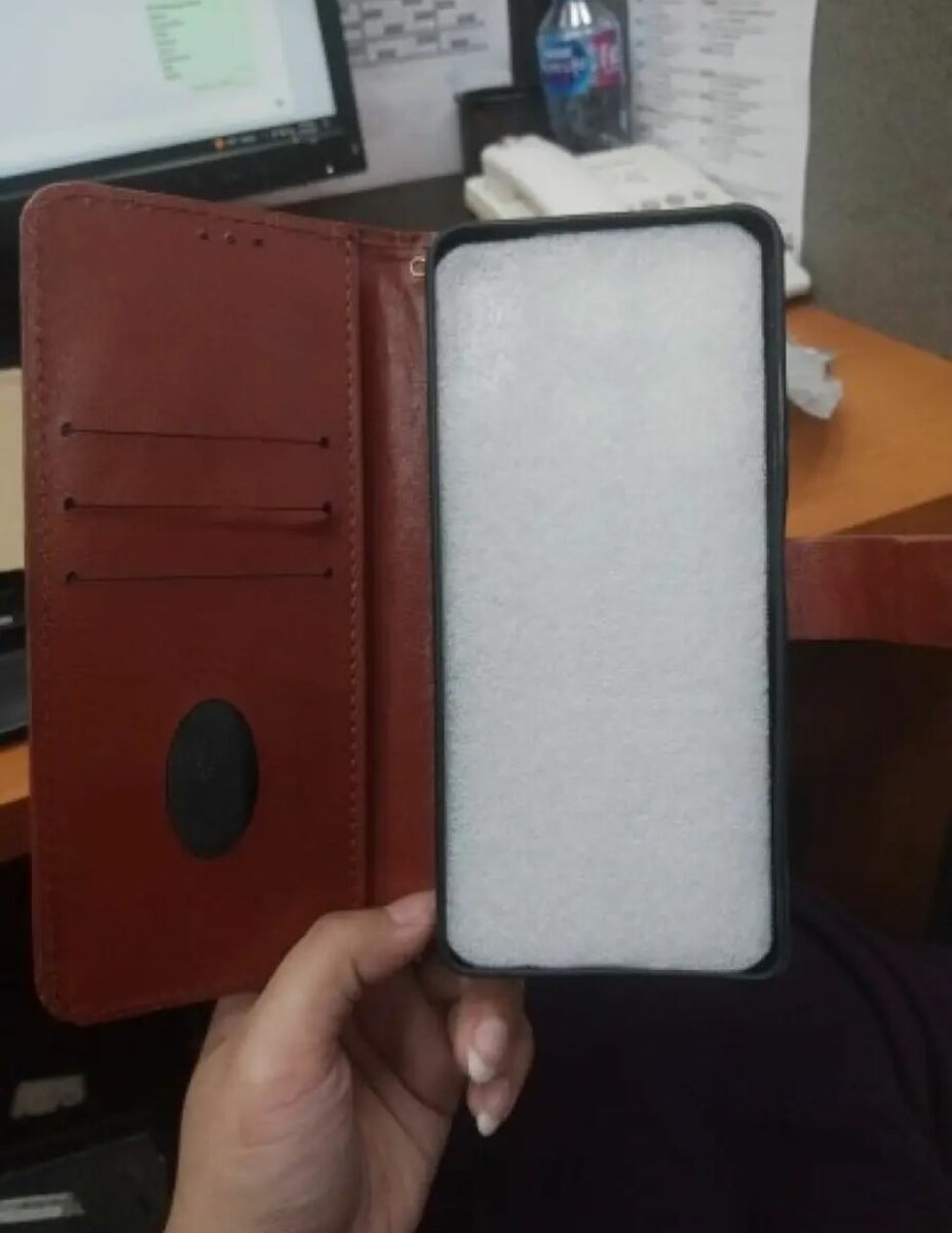 Mobile book style pu leather flip cover case all model avail