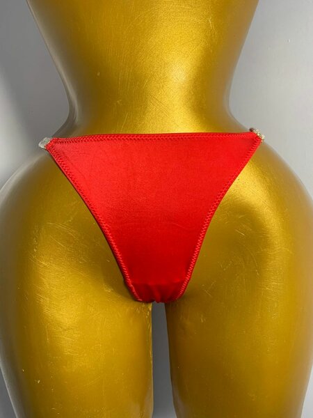 Culotte Rouge Dentelle Femme