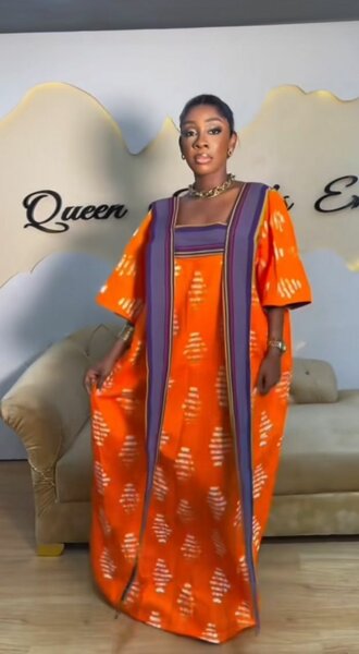 Robe colorée en wax