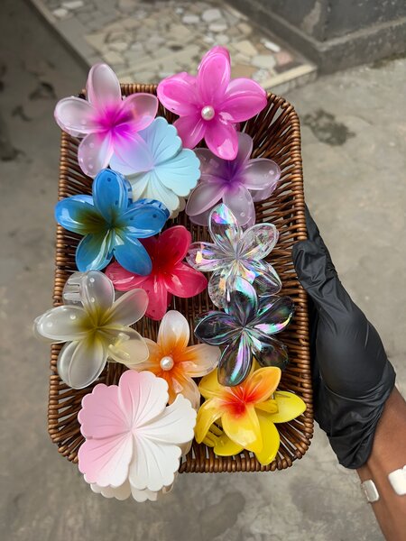 2 Pinces cheveux fleurs