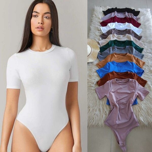 Body femme manches courtes