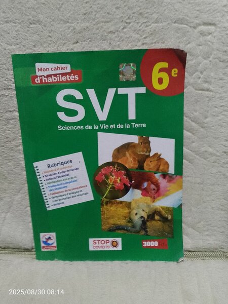Cahier d'Habiletés SVT 6e
