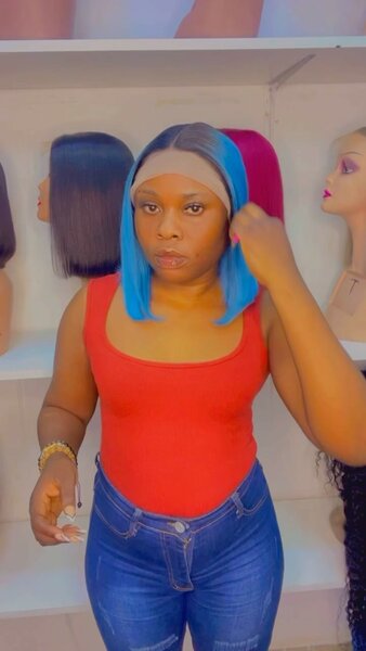 Beautiful and elegant women's wig