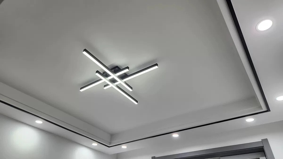 Flush mount chandelier ceiling lamp for all rooms