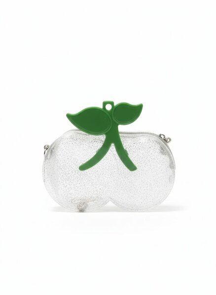 Pochette cerise transparente