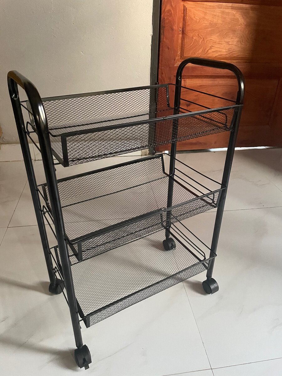 Metallic multi-purpose storage rack/organizer