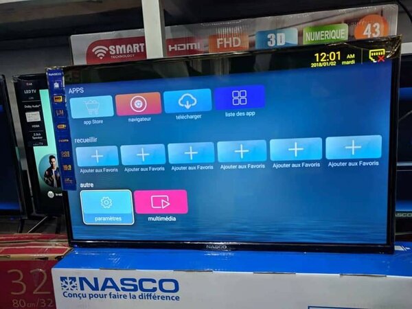 Télévision nasco 50 pouces Android 4k prix :