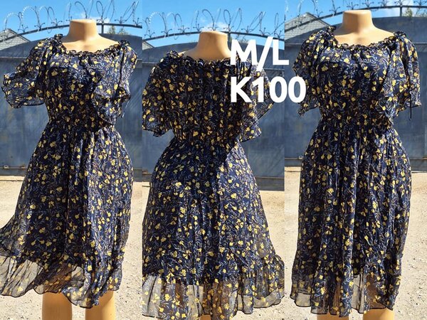 Beautiful and high-quality women's dress made of salaula silk