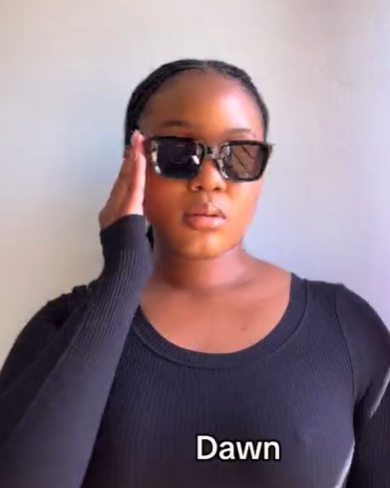 Sunglasses "Dawn" (color - black)