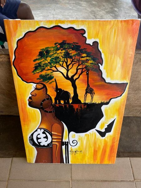 HAND MADE ACRYLIC ON CANVAS PAINTING