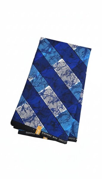 Pagne en Cire Bleu Africain