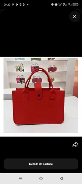 Sac à main rouge élégant