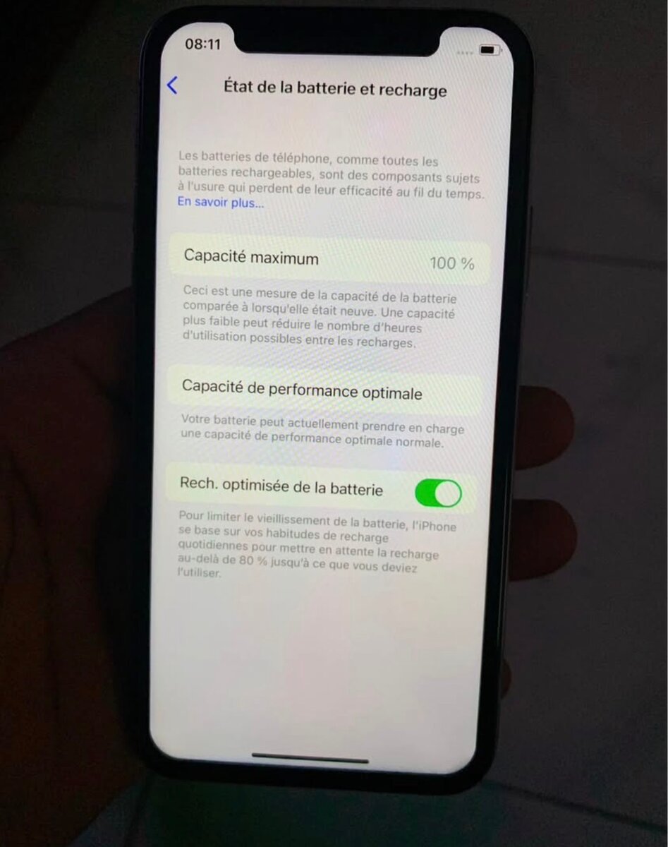 iPhone X en parfait état