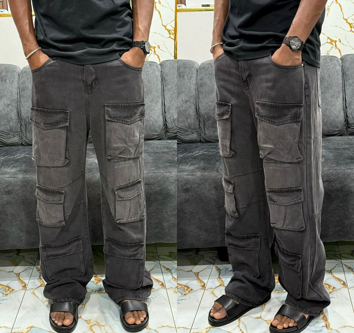 Pantalons cargo décontractés pour hommes