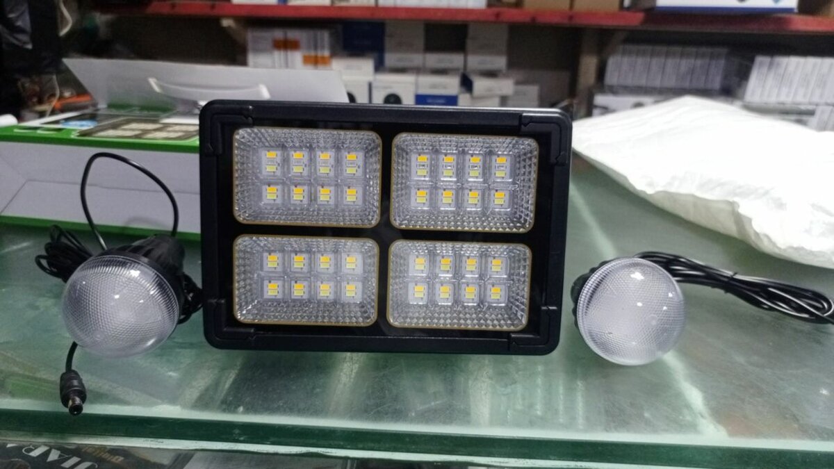 lampe solaire à 2 ampoules