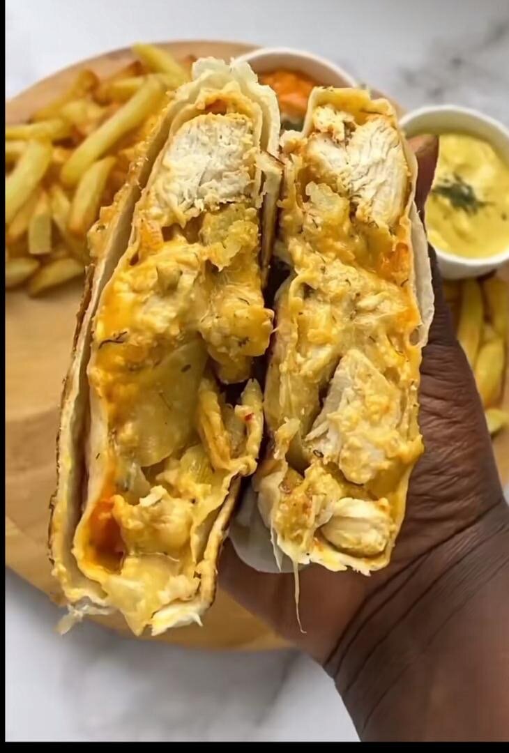 Délicieux wrap au poulet