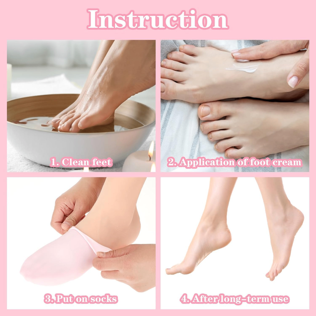 Moisturizing Gel Heel Socks