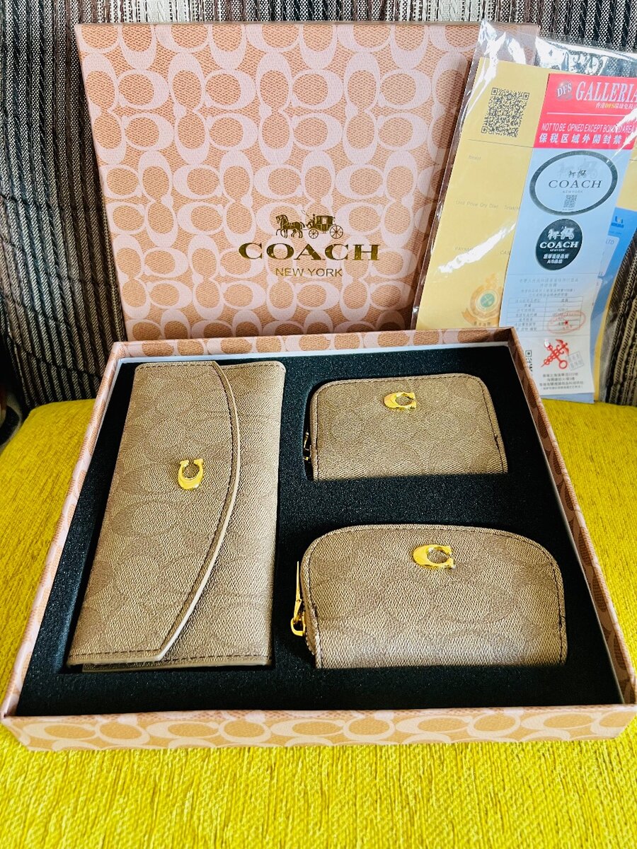 portefeuille en coffret 3en1