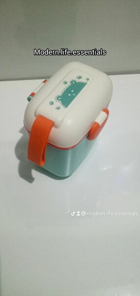 TEDEMEL SNACK CONTAINER, fruit storage, divider and spoon