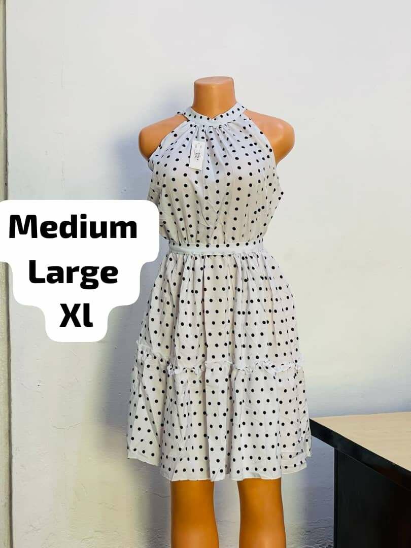 Halter neck floral dress