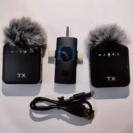 Microphone sans fil double TX