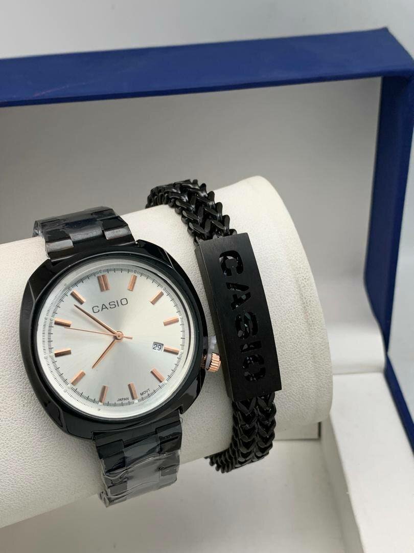 Casio chain watches with bracelet