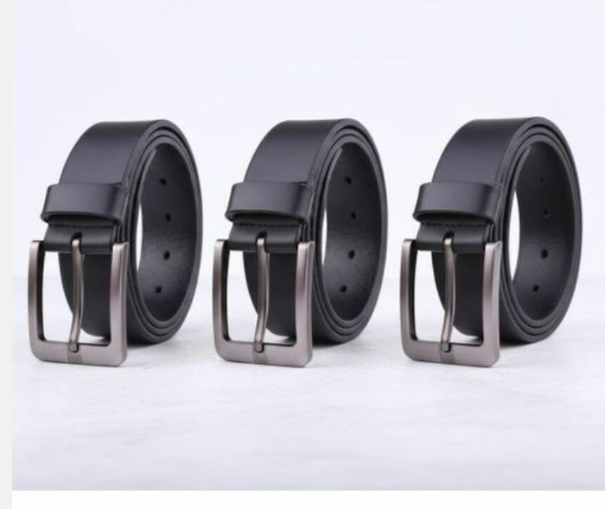 Ceinture en cuir noir élégante