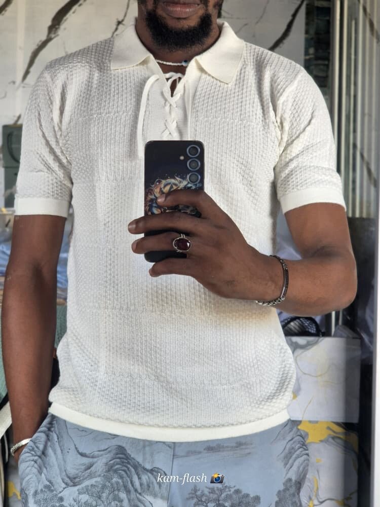 Polo en maille pour hommes