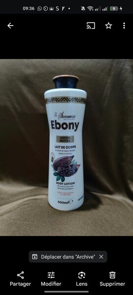 Lait corps au beurre de cacao